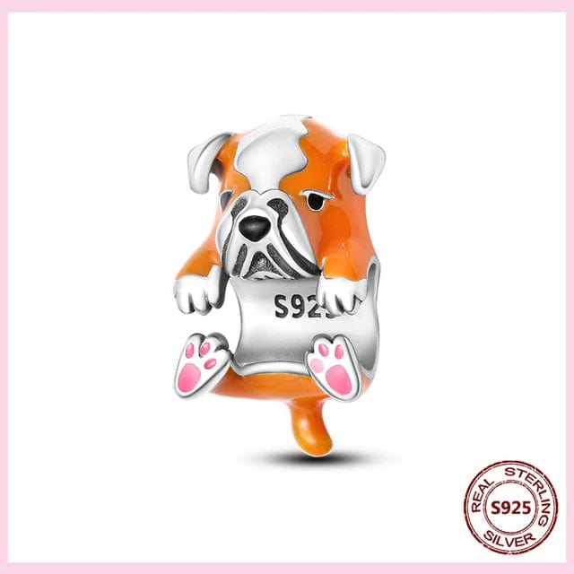 Dog Charm Collection Pandora Style Charms Sterling Silver Boston, Frenchie, Chi, Schnauzer, Puppy、mySite、g9winljtr