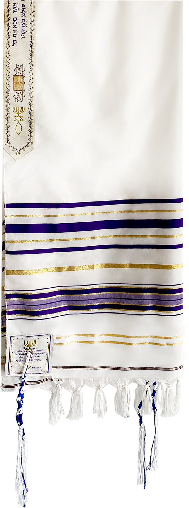 Holy Land Market Messianic Christian Shawl/Tallit - The Messiah Tallit - Medium Size (72 x 32 Inches)、mySite、elrpsem3k