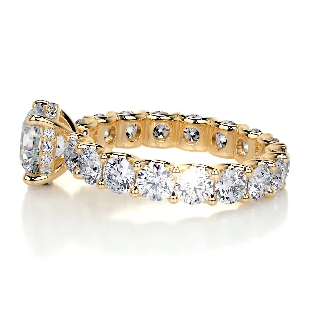Lola Diamond Engagement Ring -18K Yellow Gold、mySite、hinf8tx79