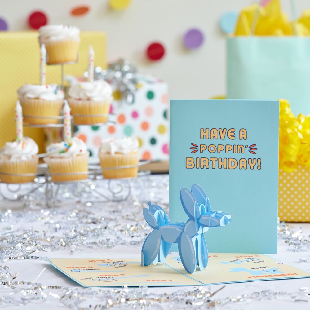 Birthday Balloon Animal Pop-Up Card、mySite、solidvoid