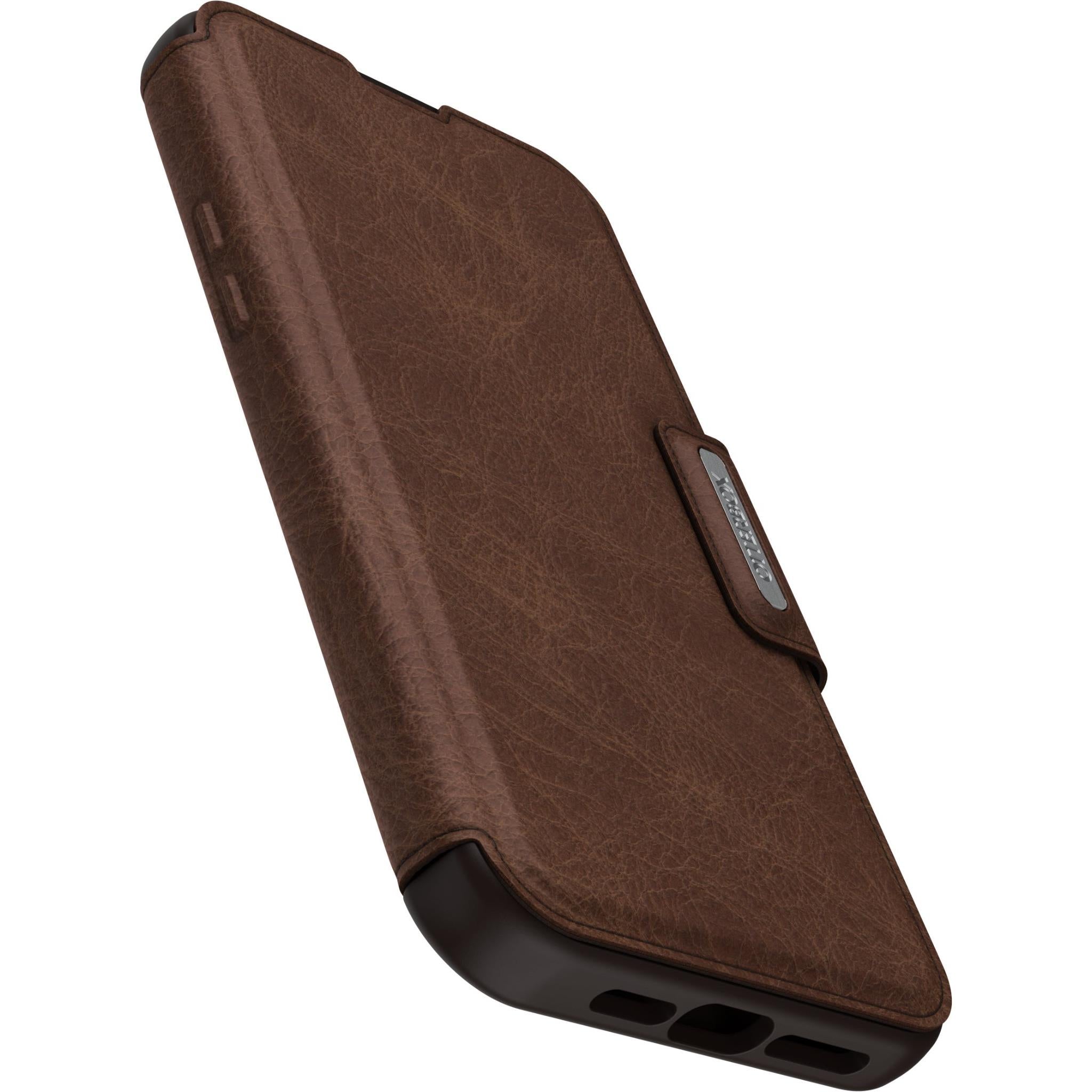 Otterbox Strada Folio MagSafe Case for iPhone 15 Pro Max (Espresso)、mySite、camillekostekn
