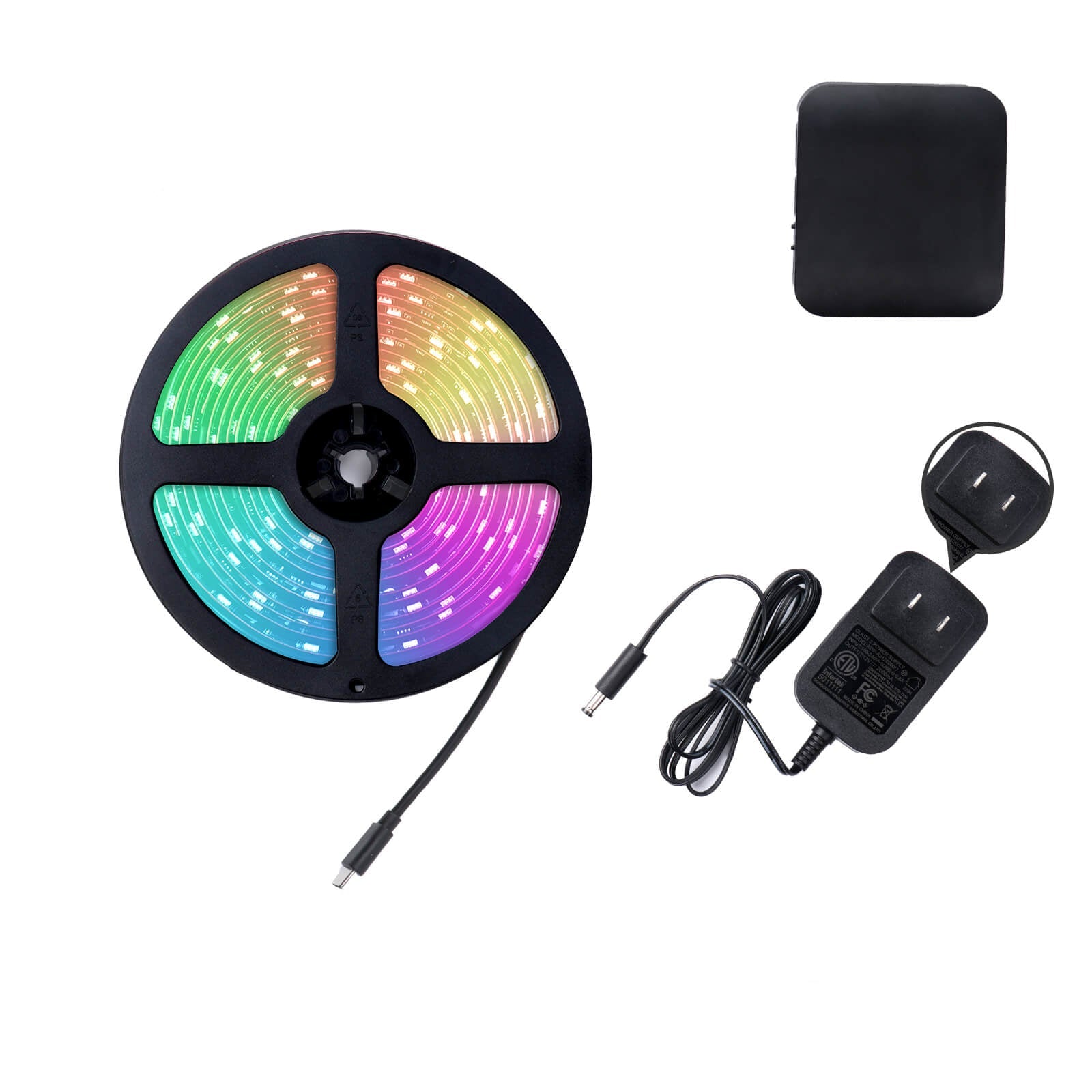 MOES Smart WiFi Ambient Lighting TV Backlight 4K HDMI 2.0 Sync Box LED Light Strip Music、mySite、fannypackpong