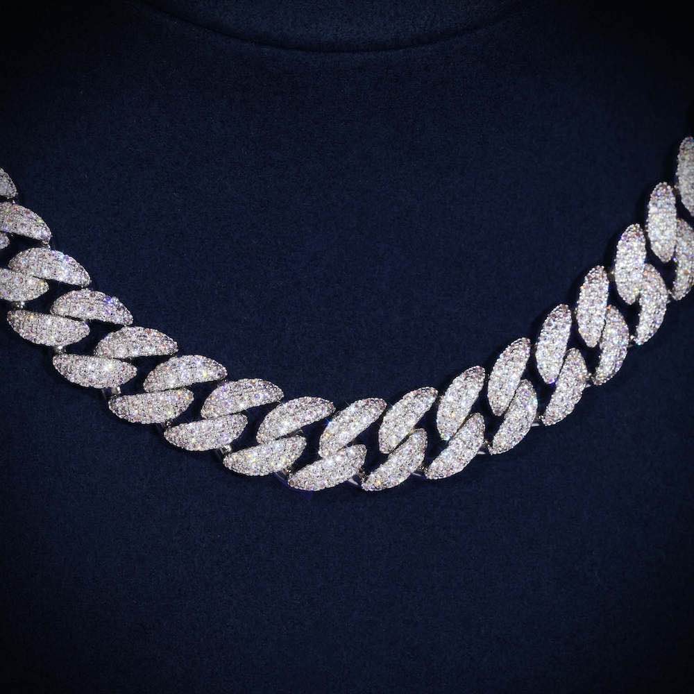 10MM Moissanite Prong Miami Cuban Link Chain 14K Gold、mySite、hinf8tx79
