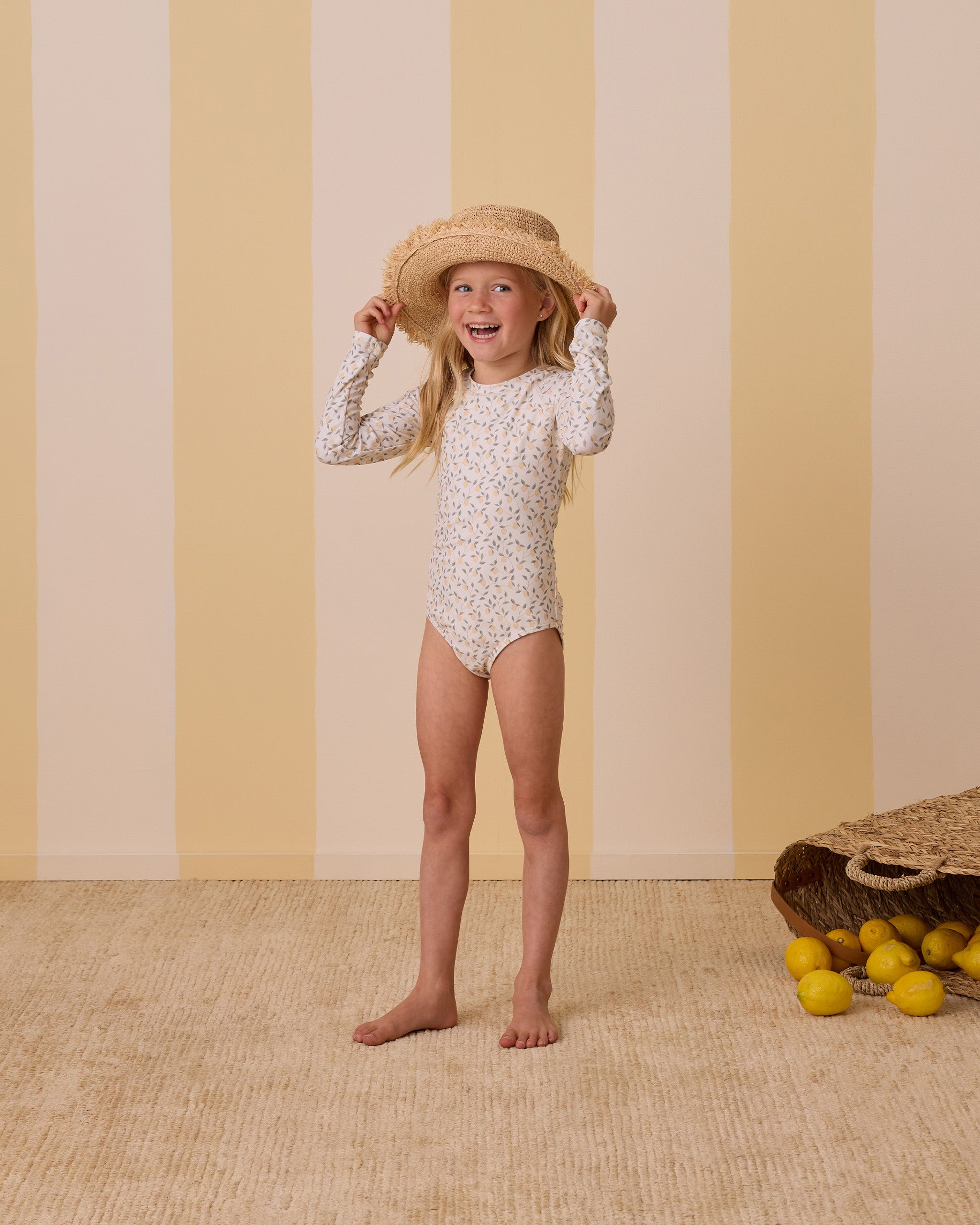  Delphine Rashguard One-Piece || Lemons、mySite、layawaytickets