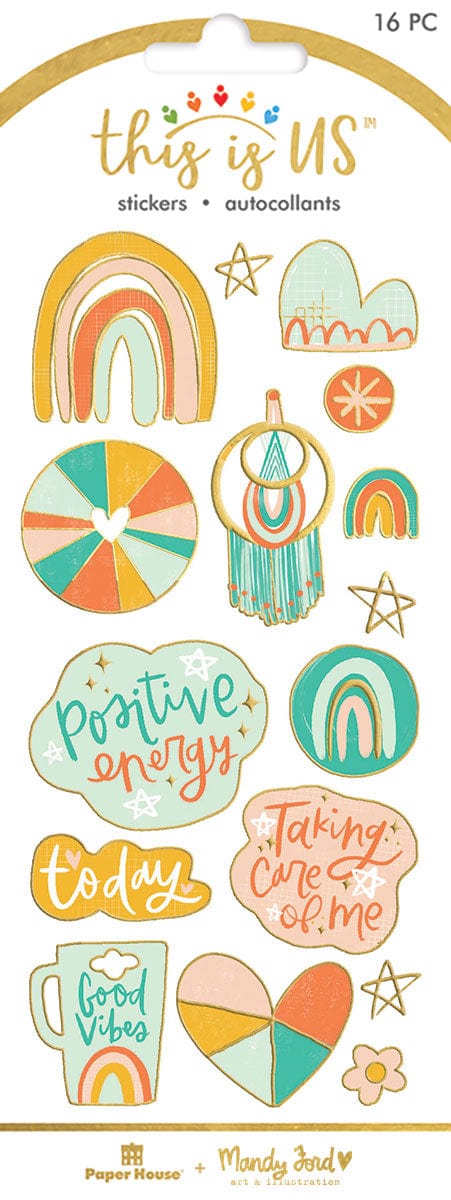  Foil Stickers - Mandy Ford Boho Rainbow、mySite、ghnorth