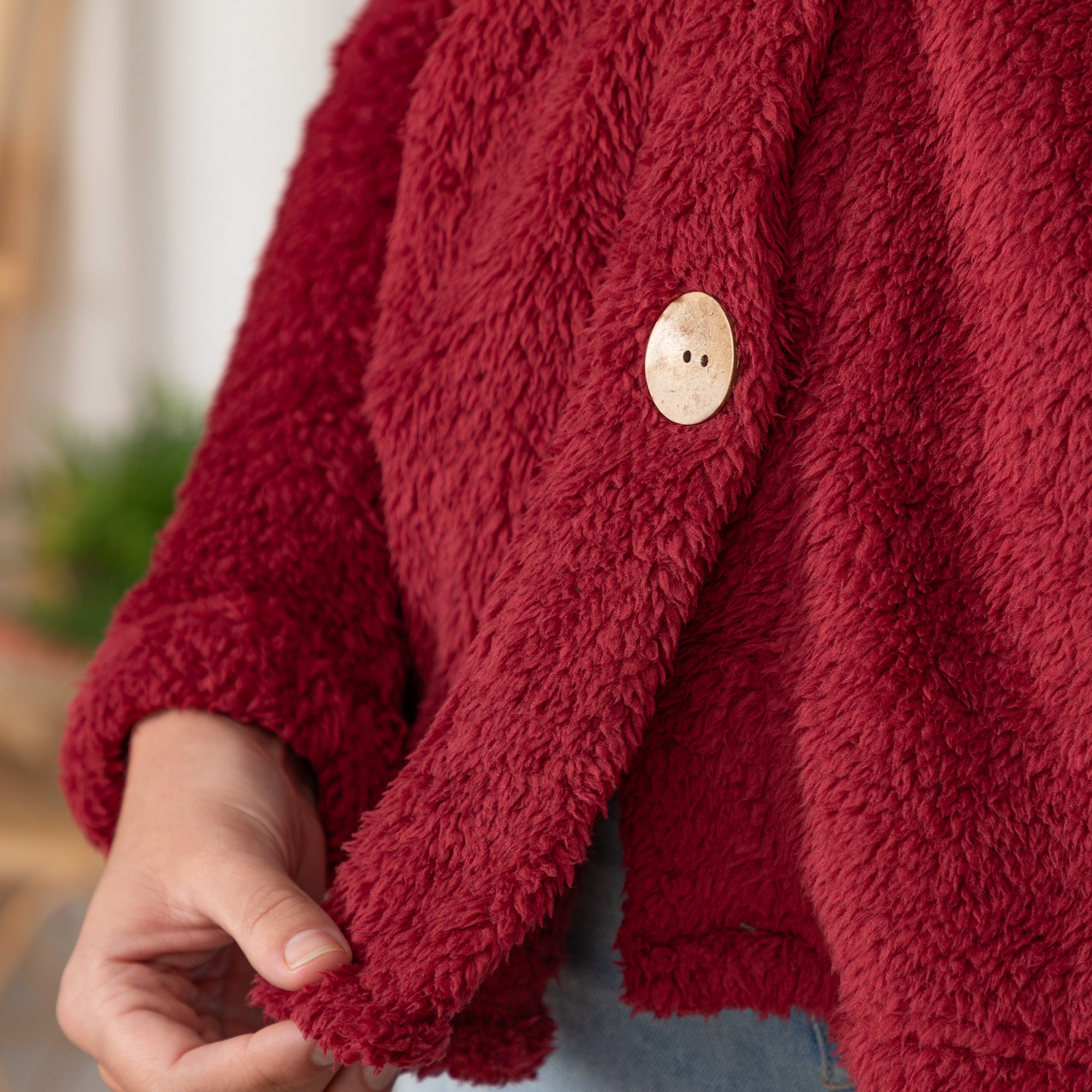 Soft Fluffy Cat Ears Button Up Hoodie、mySite、camillekostekn