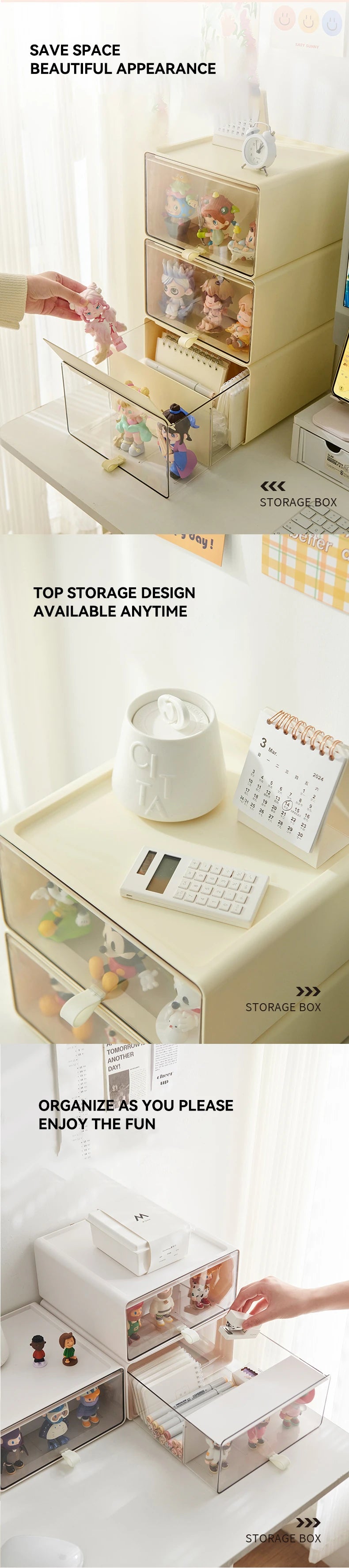  Stackable Drawer-Style Display Box for Collectibles & Mini Figures、mySite、greenlandpopulation