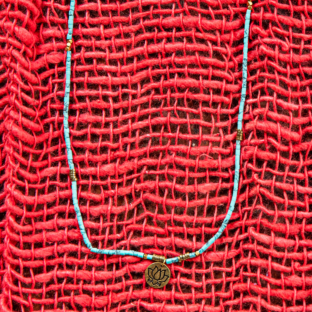 Brass Lotus Necklace、mySite、topwebapps