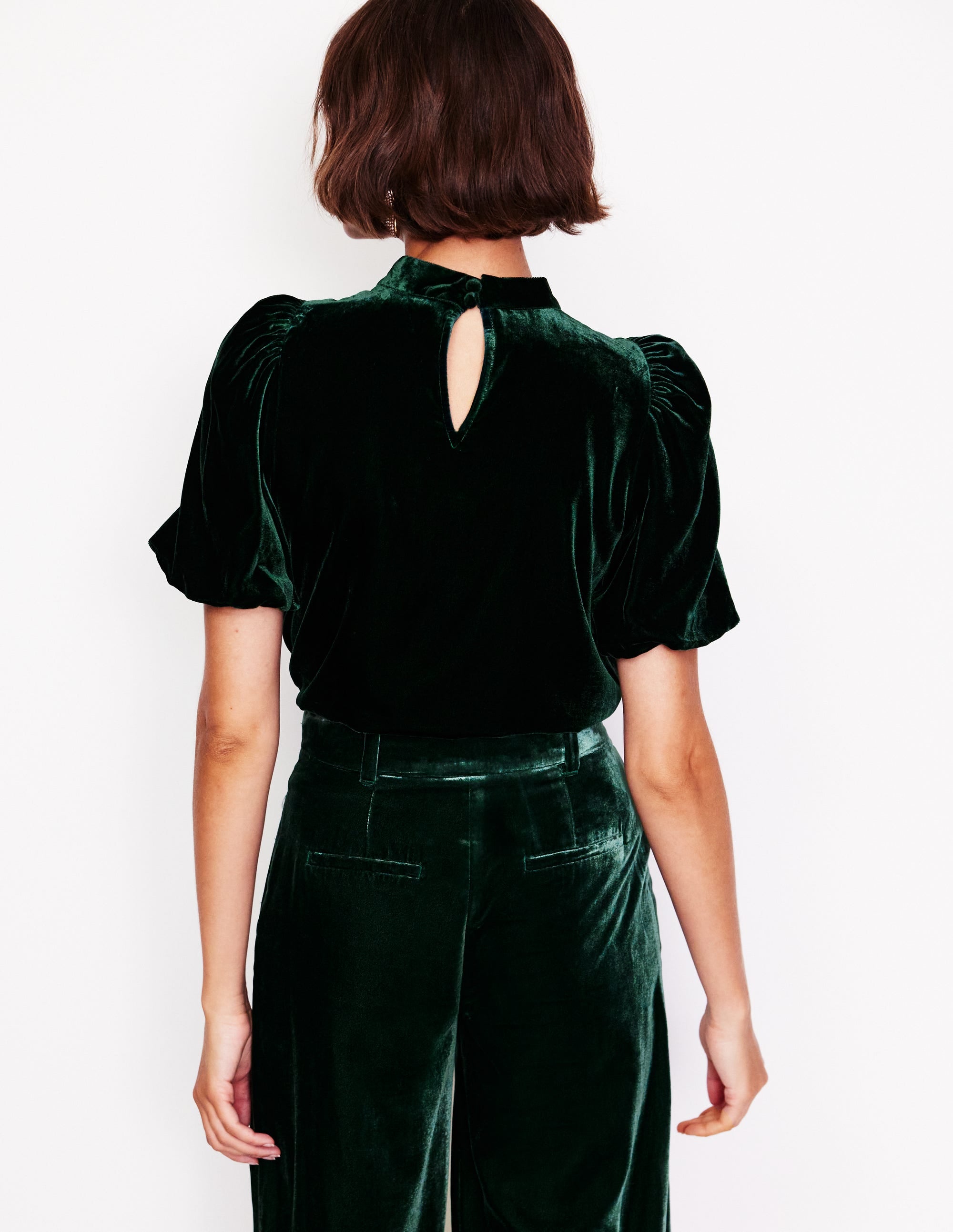  Puff Sleeve Velvet Top-Glade、mySite、ashleygrahame