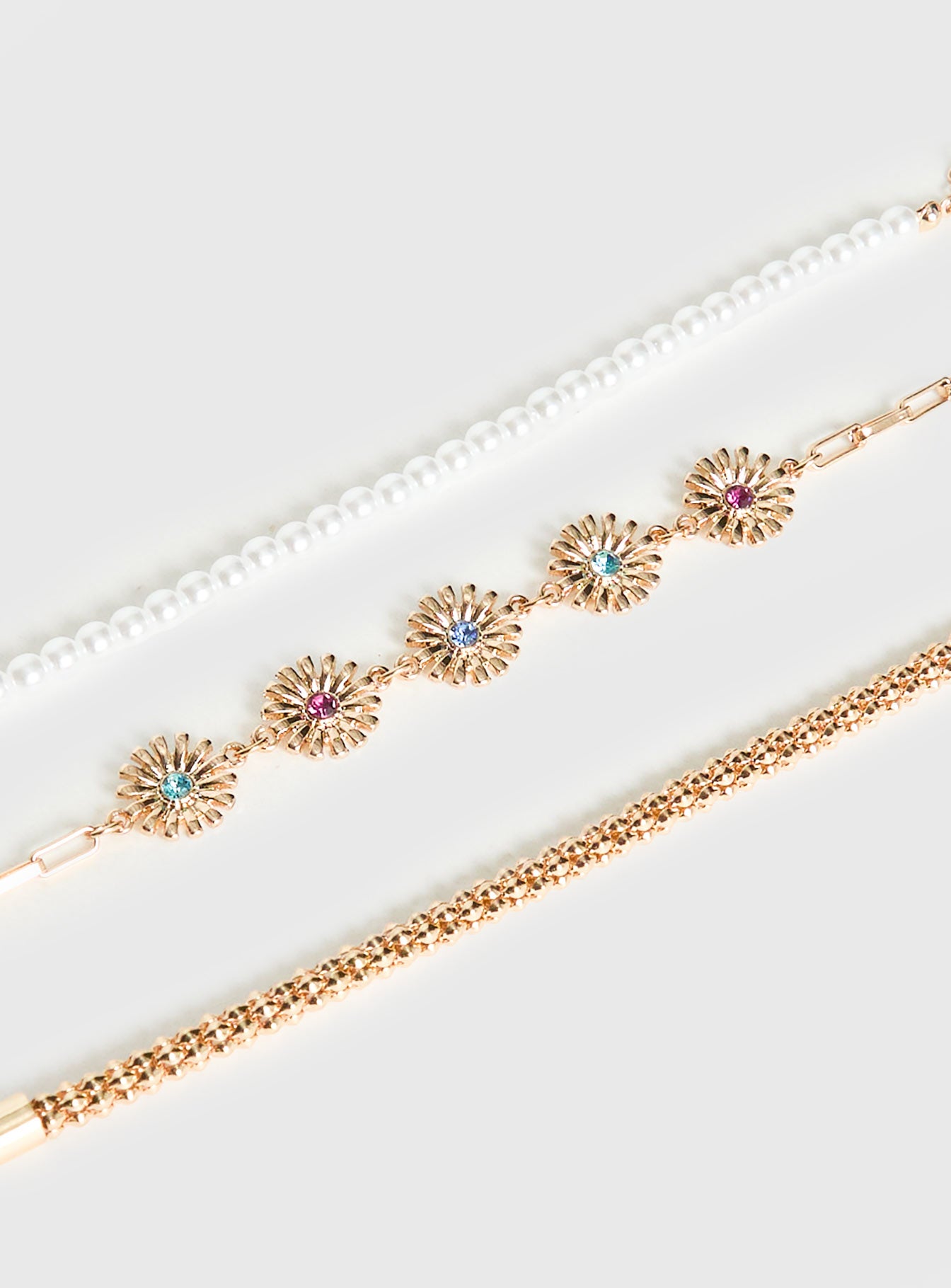 Del Rio Layered Bracelet Gold、mySite、solidvoid