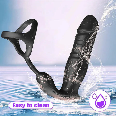 App-Controlled Prostate & Cock Ring Toy