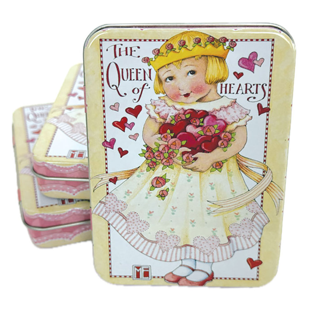  Mary Engelbreit's Valentine Queen of Hearts Vinyl Sticker Decals Tin、mySite、ghnorth