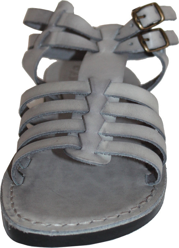 Holy Land Market Men/Women Biblical Jesus Leather Sandals/Slides From Jerusalem (Jeremiah Grey Style)、mySite、topwebapps