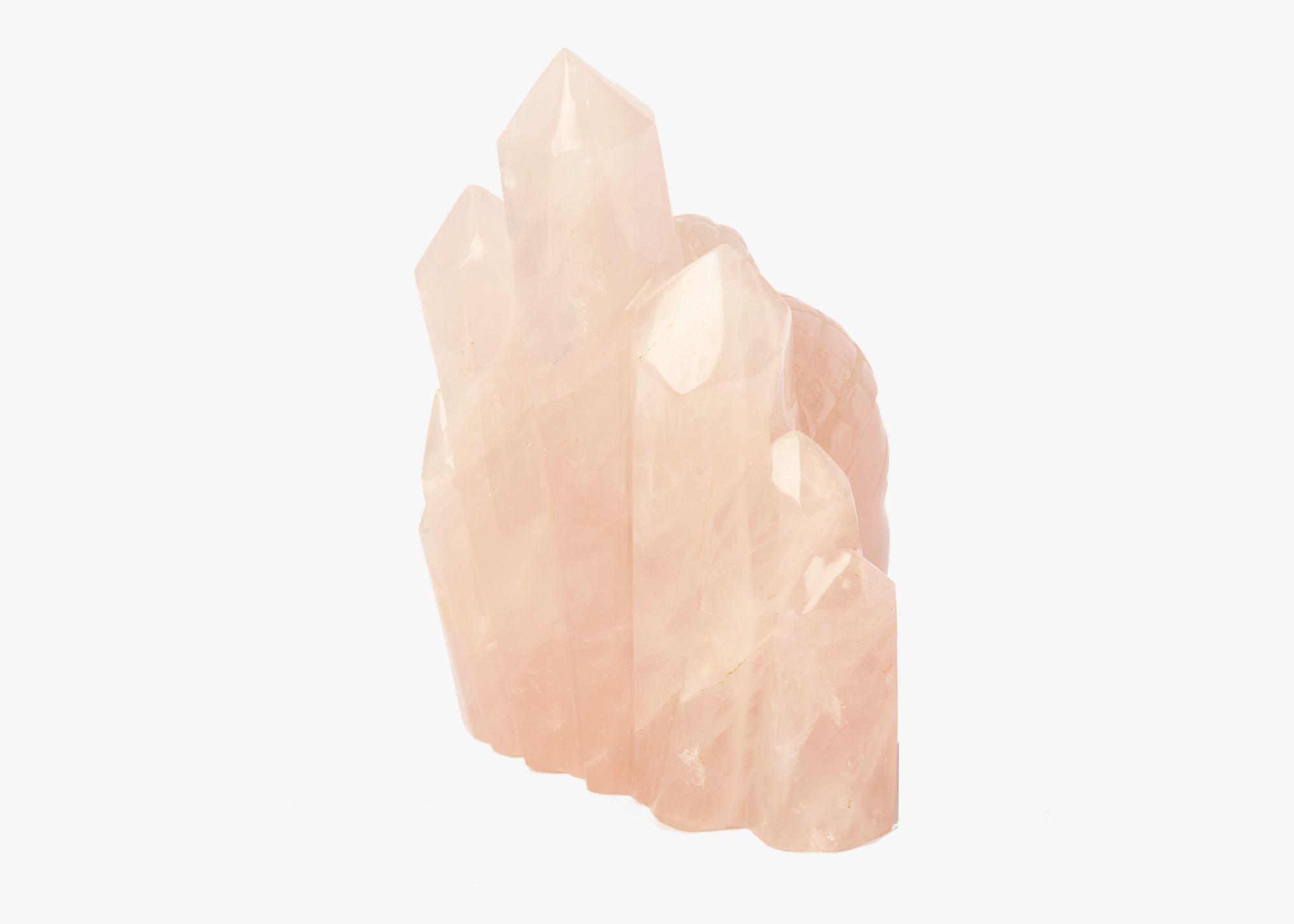 Buddha Head - Rose Quartz (21cm)、mySite、topwebapps