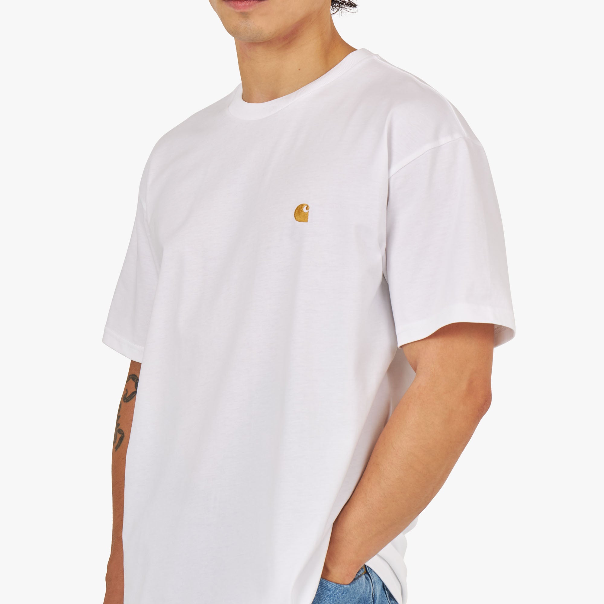  Carhartt WIP Chase T-shirt White / Gold、mySite、merchandisen