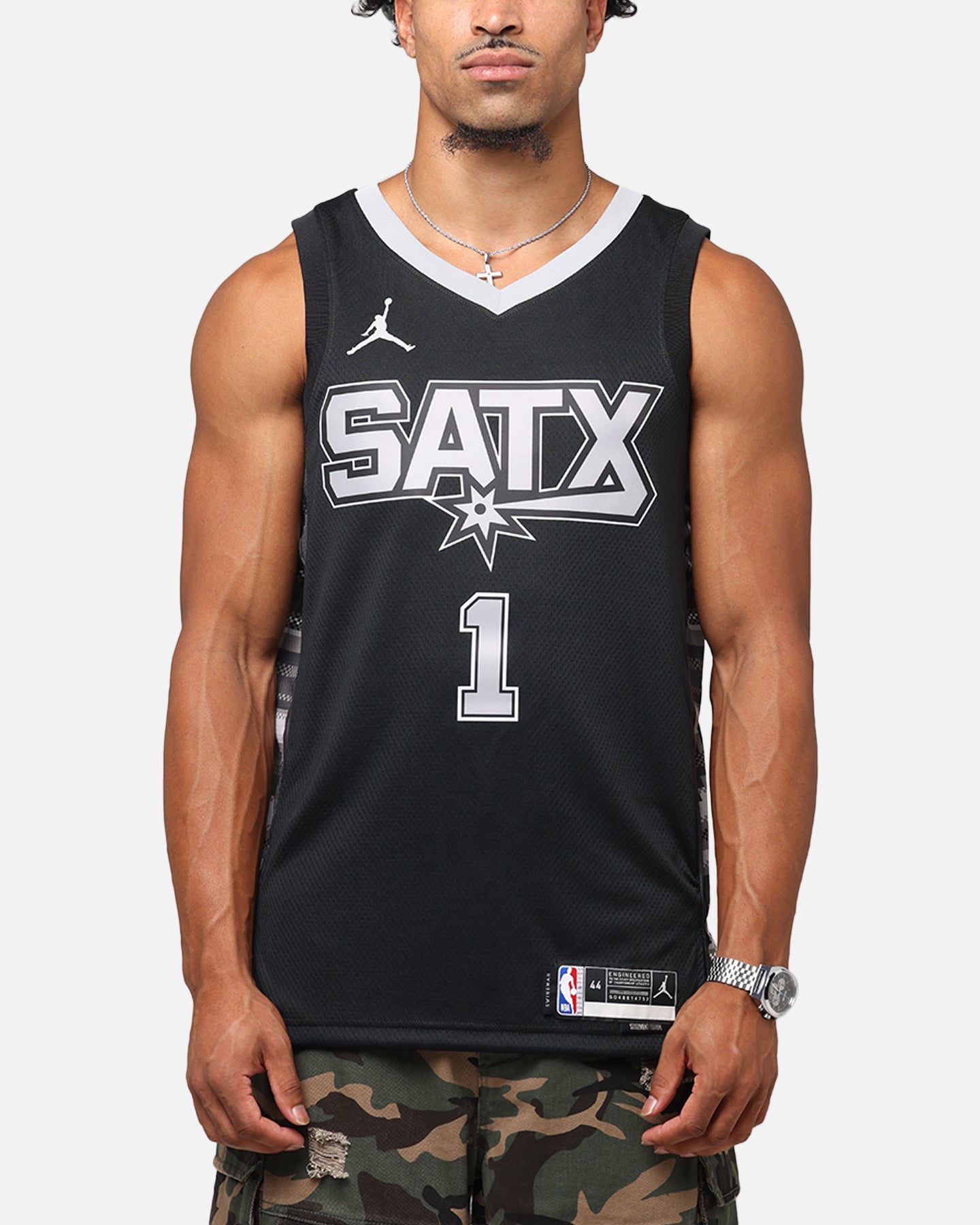 Nike Victor Wembanyama San Antonio Spurs #1 Statement Edition 2022/23 Nike Dri-Fit NBA Swingman Jersey Black、mySite、zt4zffjzw