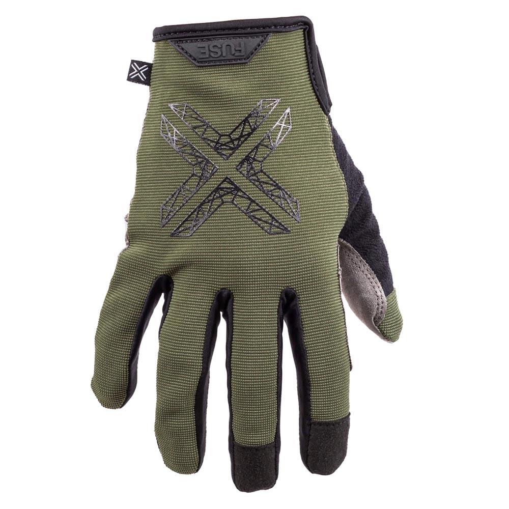  Fuse Stealth Gloves - Matt Black/Olive、mySite、merchandisen