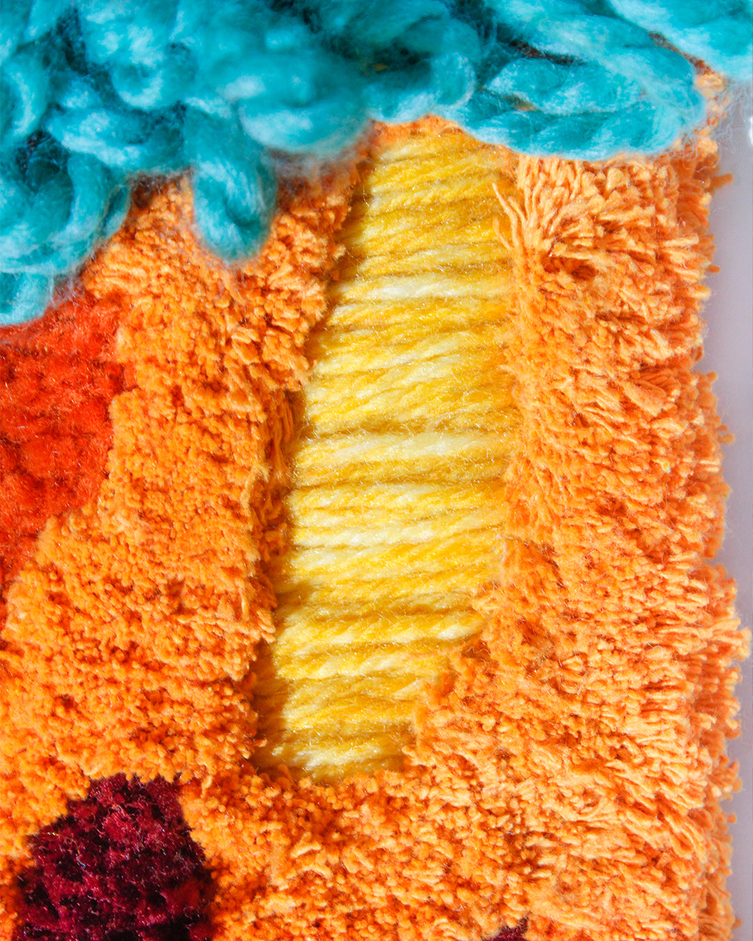 One of a Kind Orange Textile Wall Art、mySite、gigharbornorthrealestate