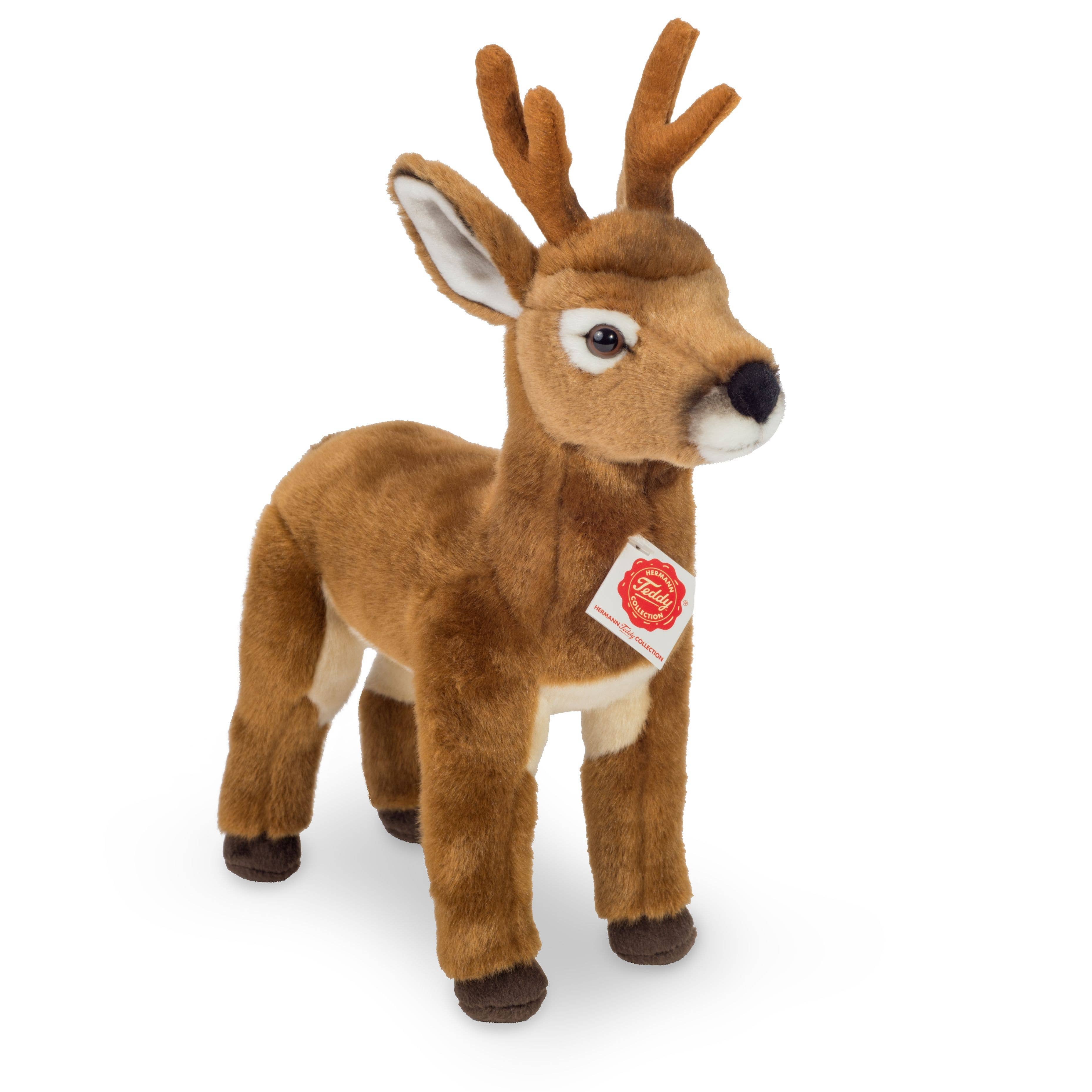 Plush Buck Deer Stuffed Animal Large, Realistic 30 cm - plush soft toy、mySite、g9winljtr