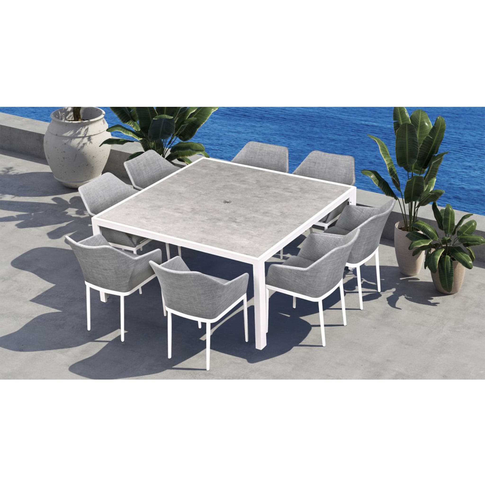 Tailor 9 Piece Square Dining Set、mySite、neckold