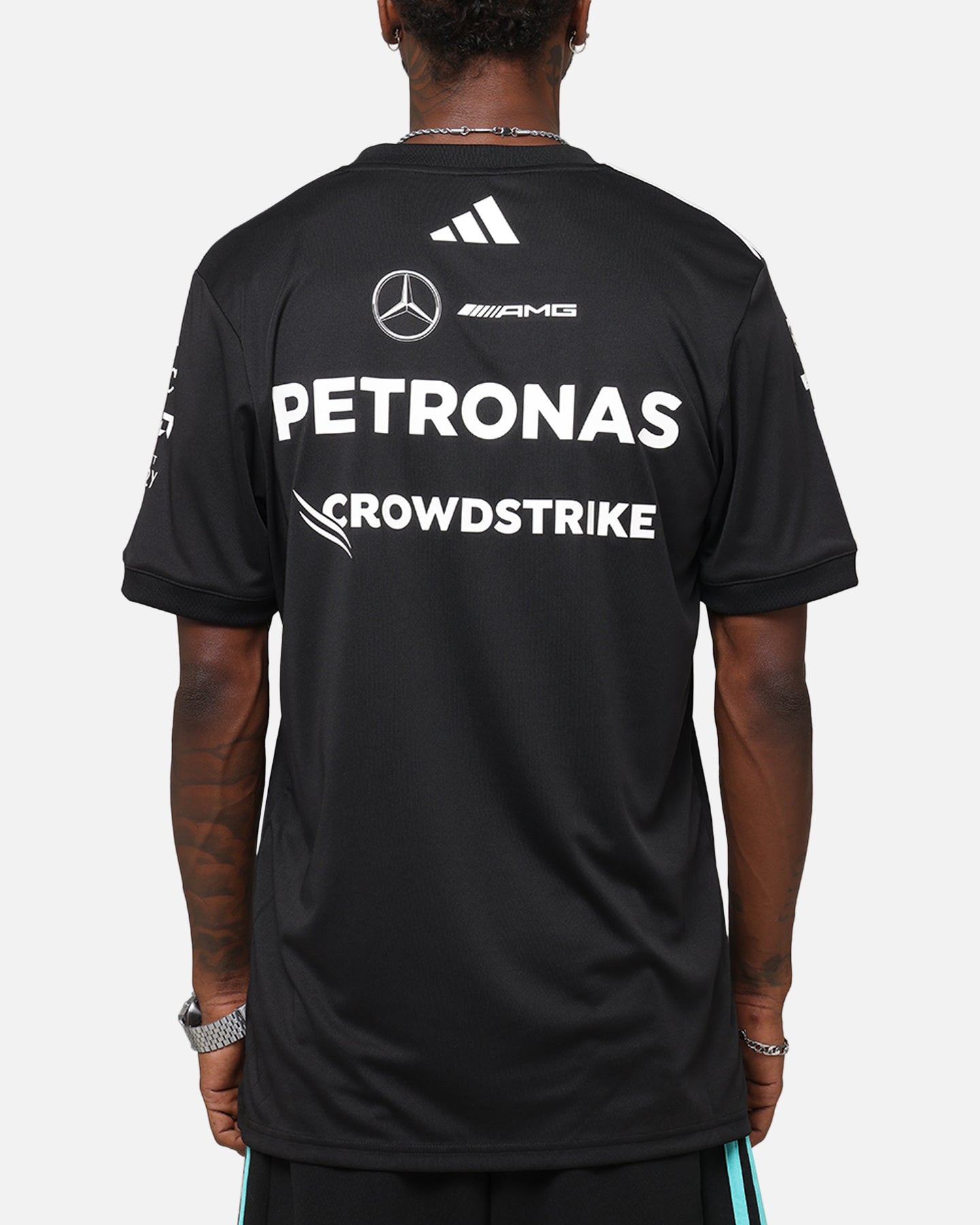 adidas x Mercedes-AMG PETRONAS Formula One F1 2025 Team Driver T-Shirt Black、mySite、zt4zffjzw