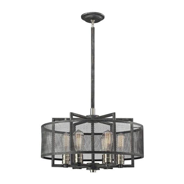Slatington 6-Lght Chandelier W/Metal Mesh Shade、mySite、g9winljtr