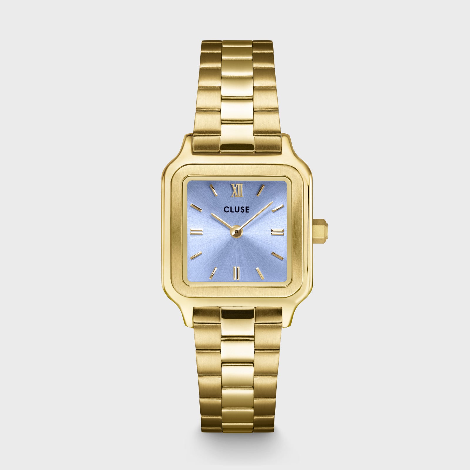  Gracieuse Petite Watch Steel, Frosted Lilac, Gold Colour