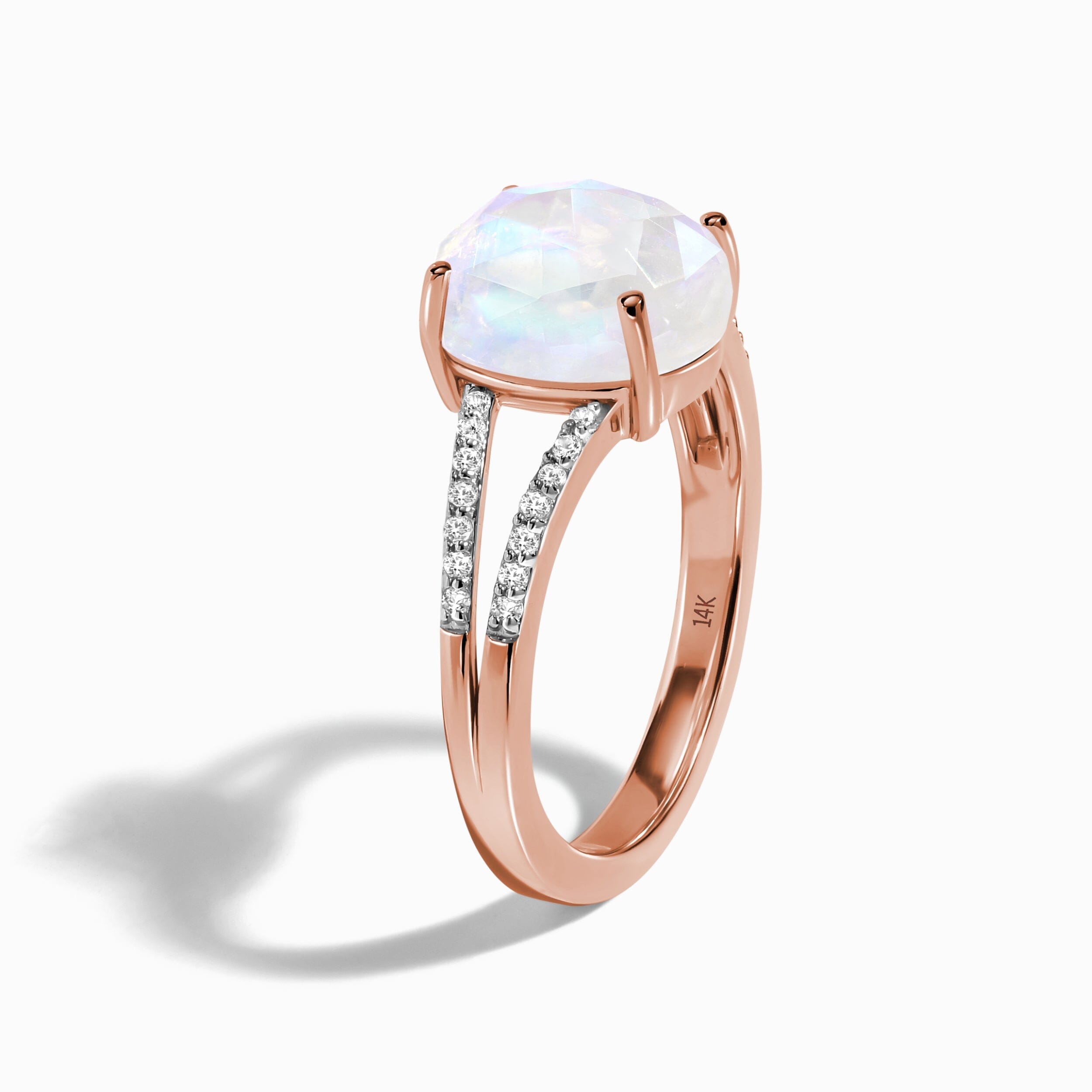 Moonstone Lab Diamond Ring - Princess、mySite、hinf8tx79