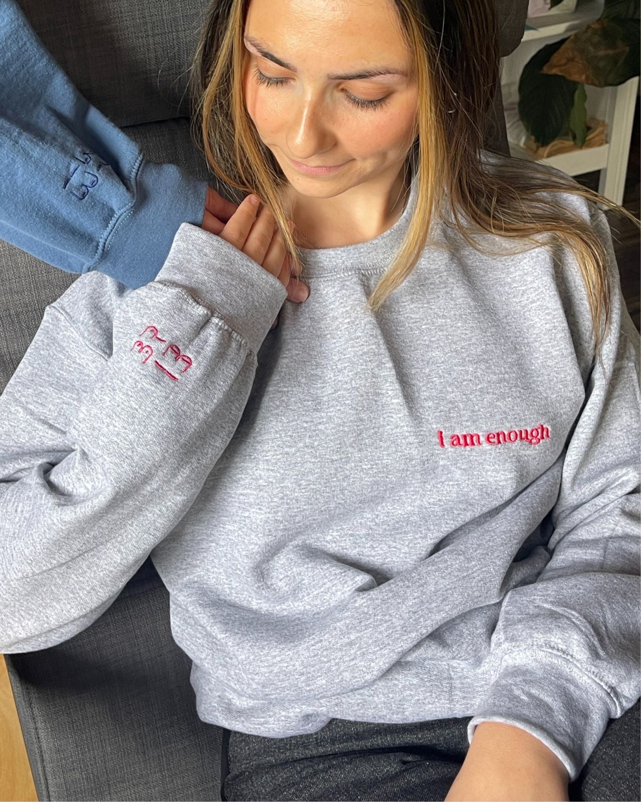 I Am Enough Unisex Crewneck、mySite、bengalsvssteelers