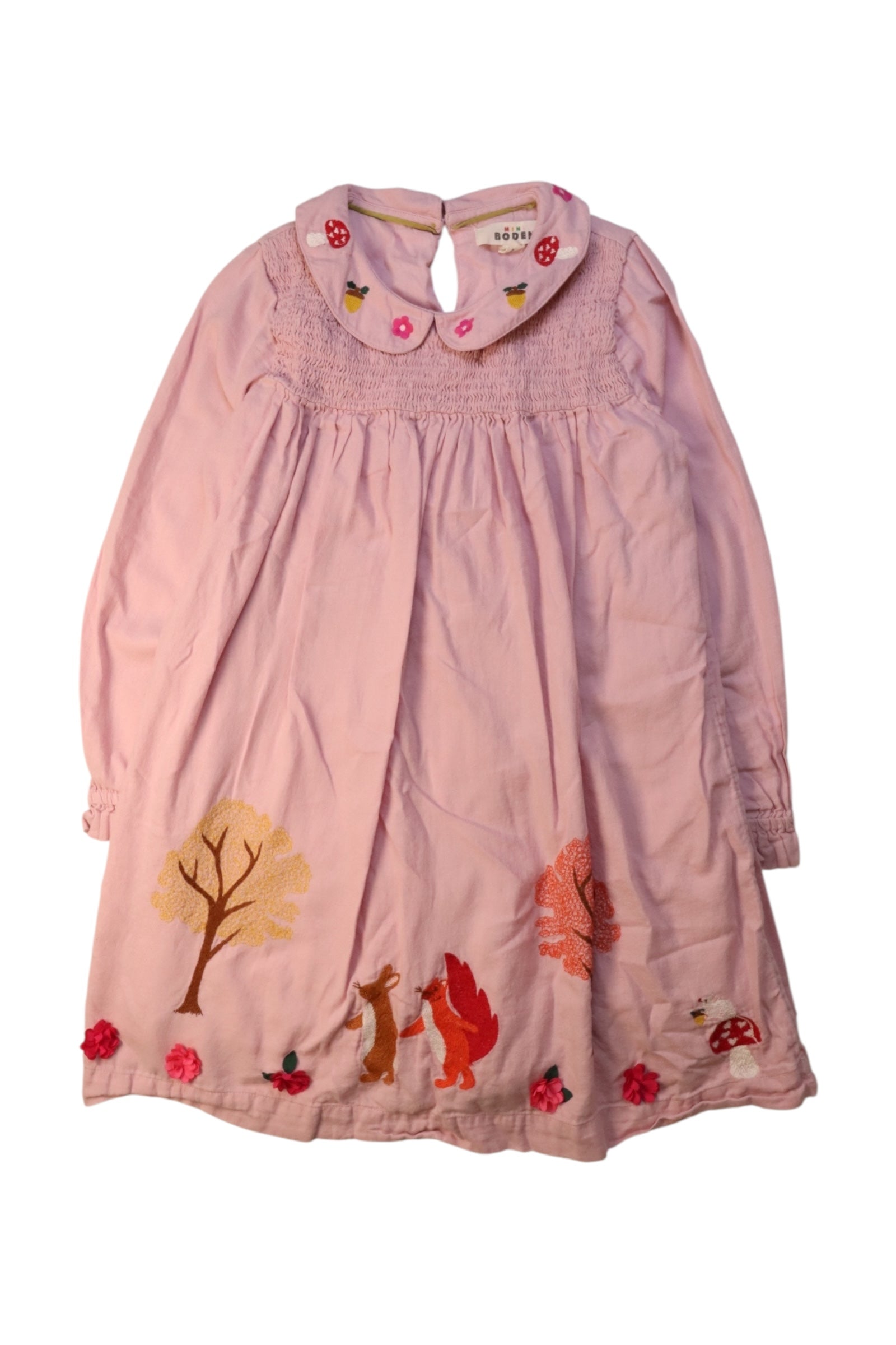 Boden Animal Embroidered Dress 7-8Y、mySite、g9winljtr