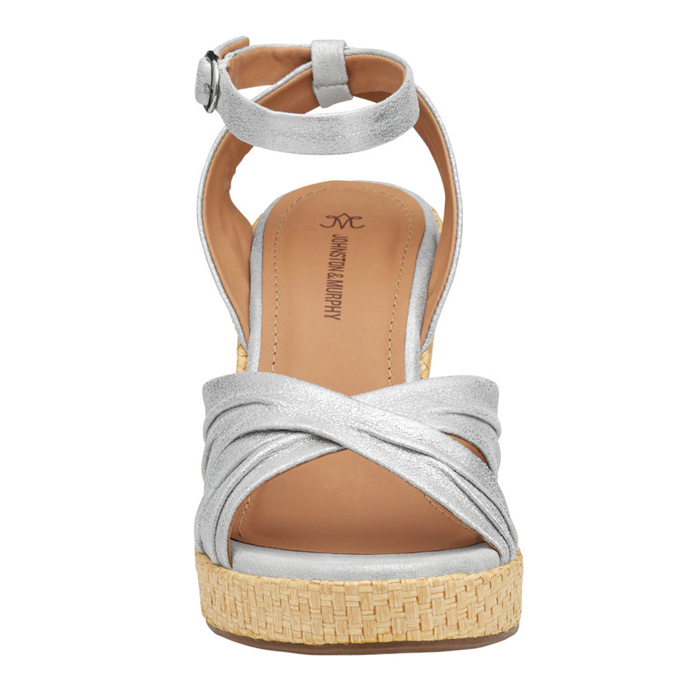 Marcia Cross-Band Ankle Strap Wedge Sandals、mySite、gtrtttuynbv