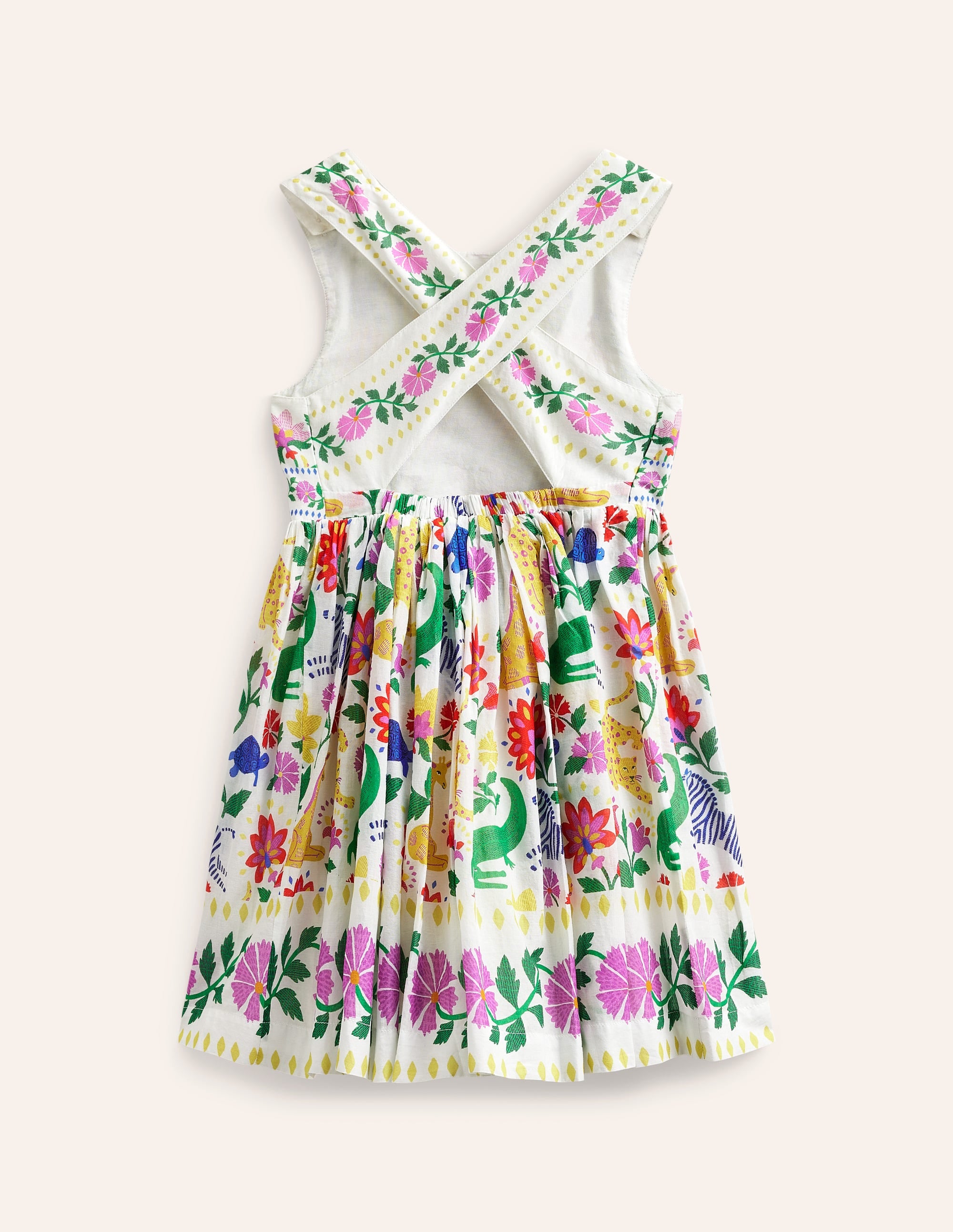  Cross-Back Dress-Multi Safari Floral、mySite、ashleygrahame