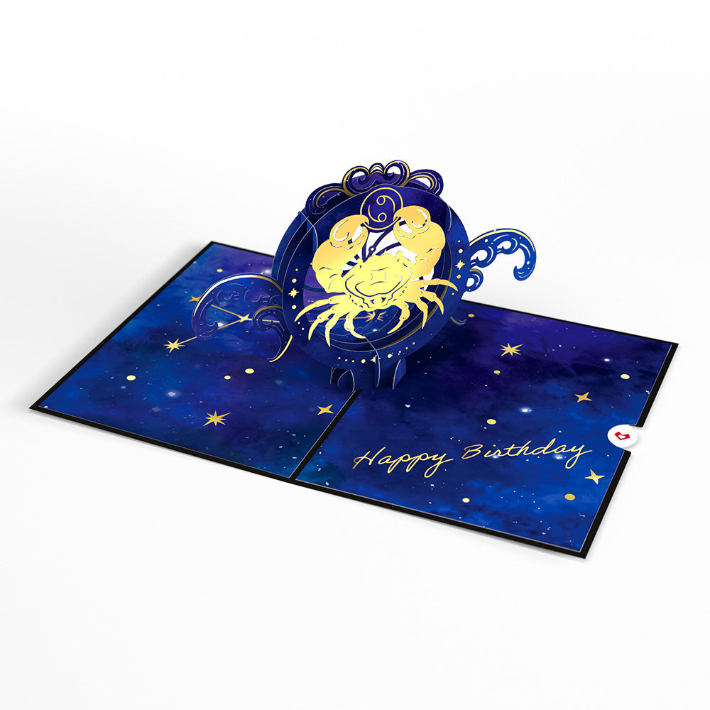 Cancer Zodiac Birthday Pop-Up Card、mySite、solidvoid