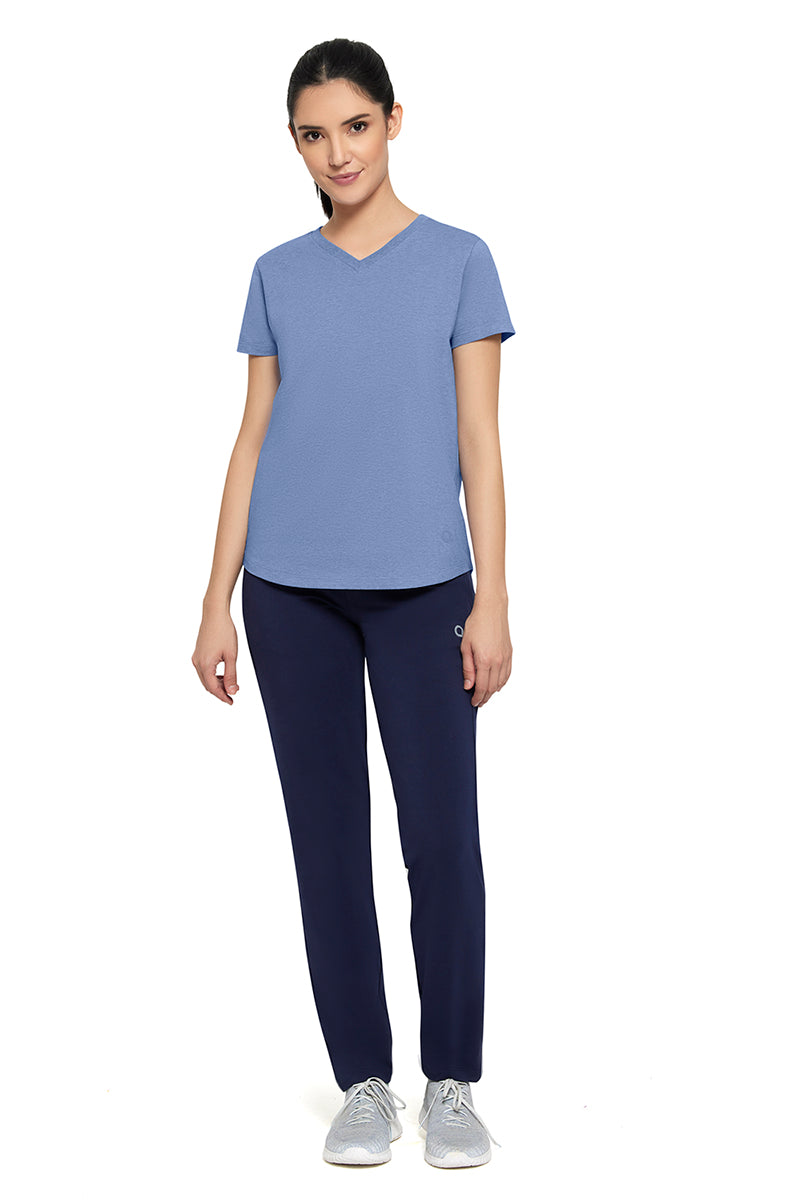  Essential V-neck Tee - Infinity Blue Marl、mySite、justintrudeaud