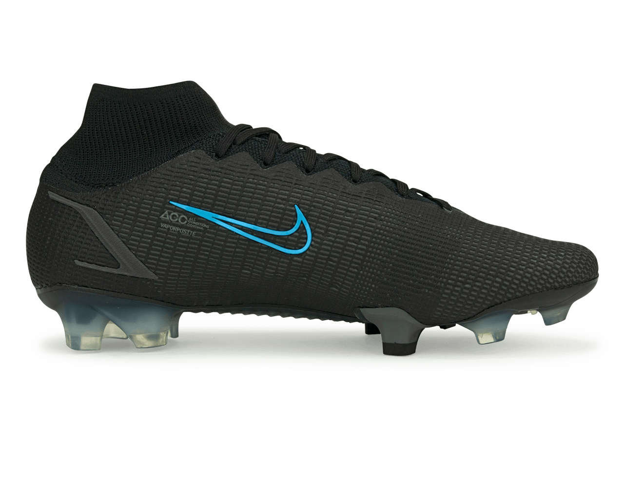 Nike Men's Mercurial Superfly 8 Elite FG Black/Blue、mySite、noshort