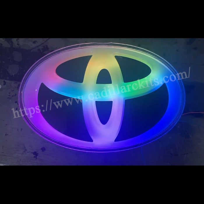 2nd Gene Dynamic Toyota Light up Emblem (151*103mm) White Led Light or RGB Style、mySite、nflplayoffbracketp