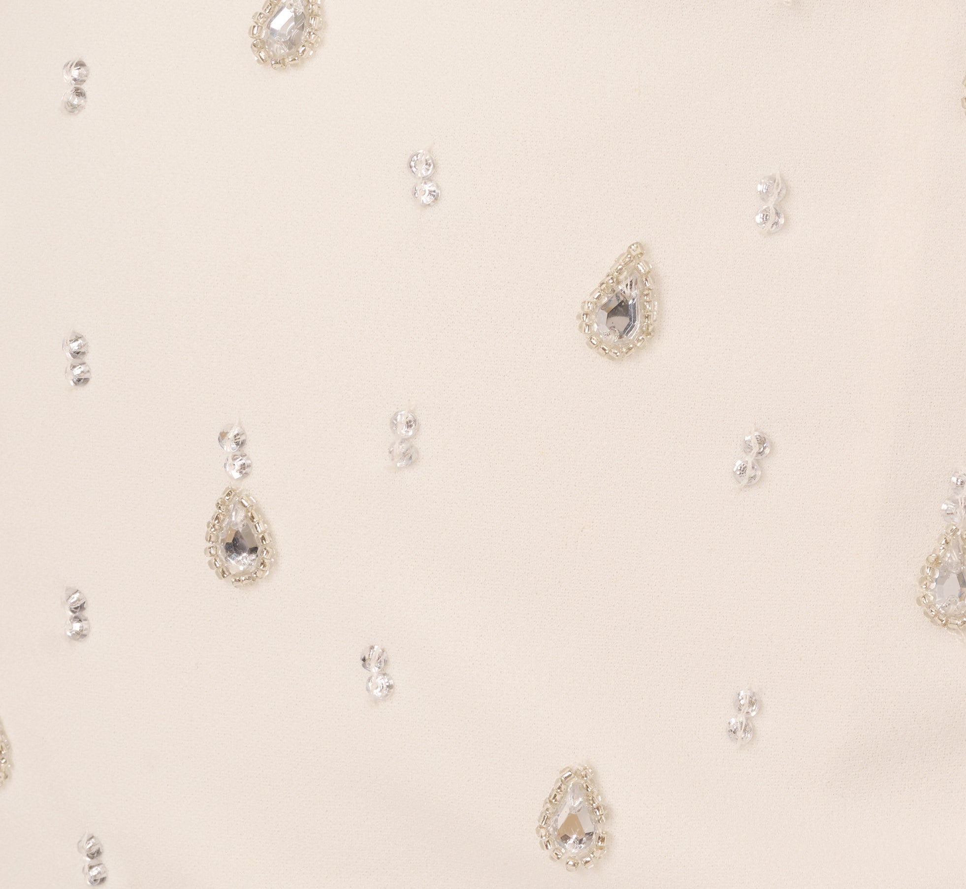 Sleeveless Beaded Mini Sheath Dress In Ivory、mySite、solidvoid