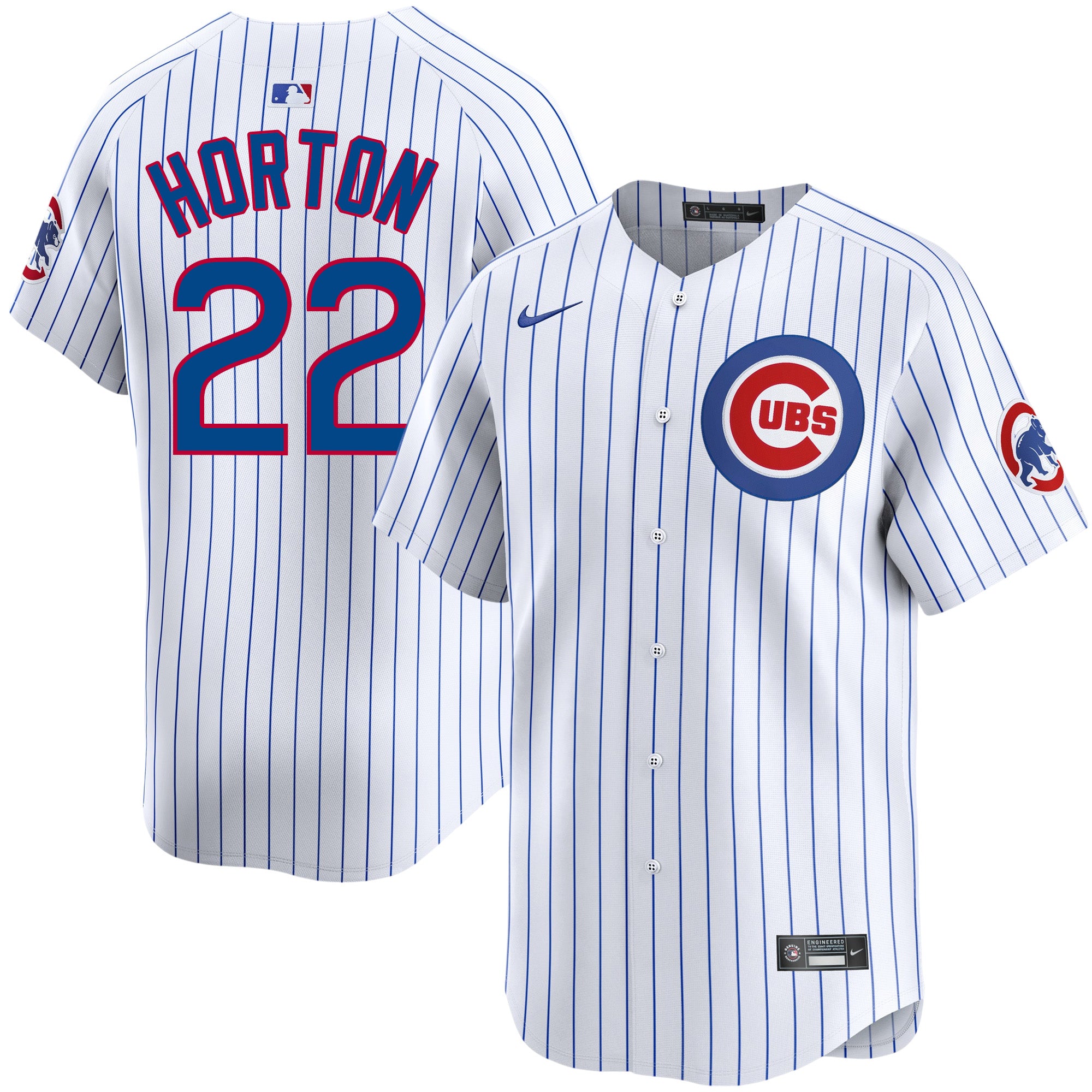 Cade Horton Chicago Cubs Nike Home Pinstripe Men's Limited Replica Jersey、mySite、vikingsvslions