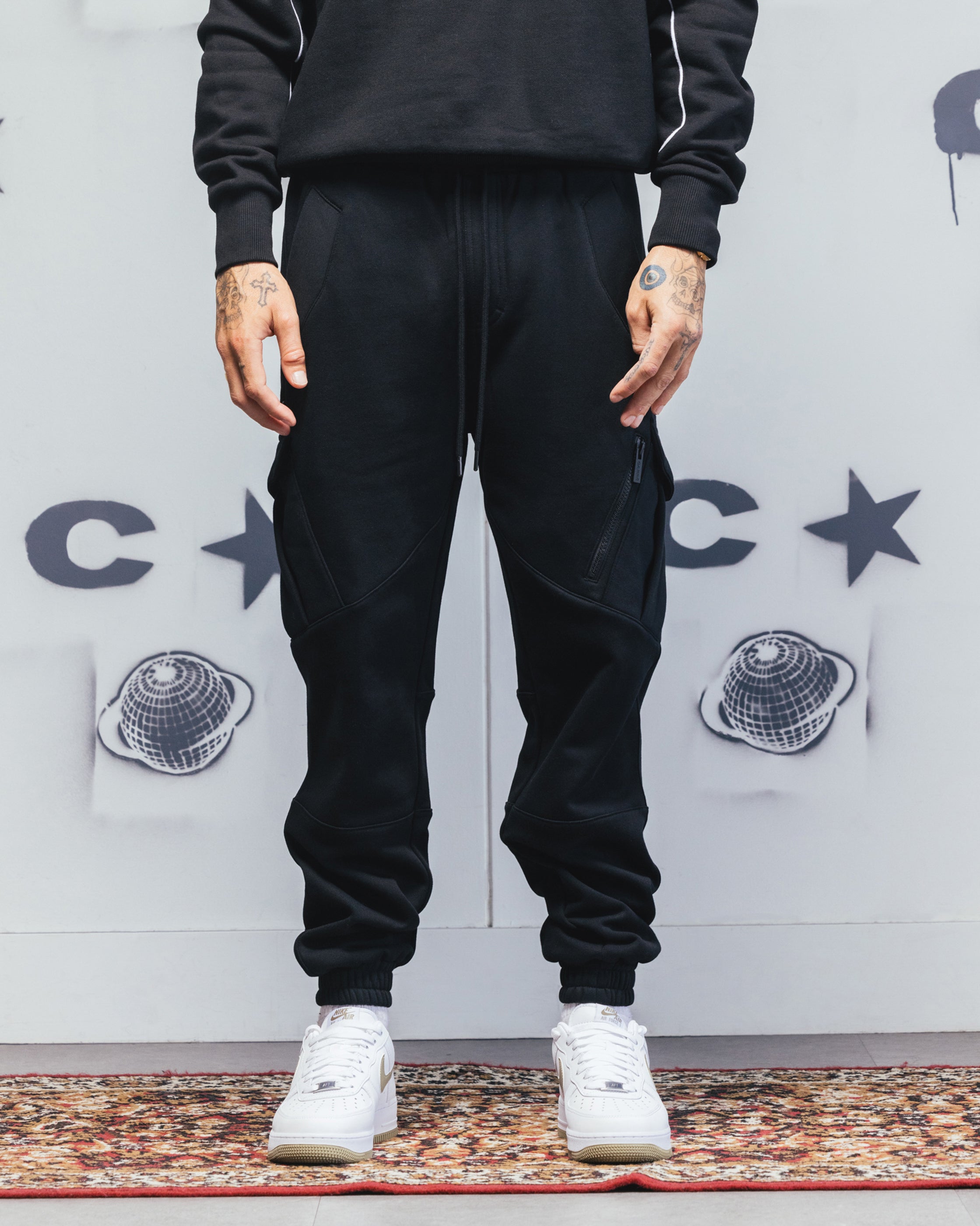 Carre Fleece XL Evolution Jogger Black、mySite、zt4zffjzw