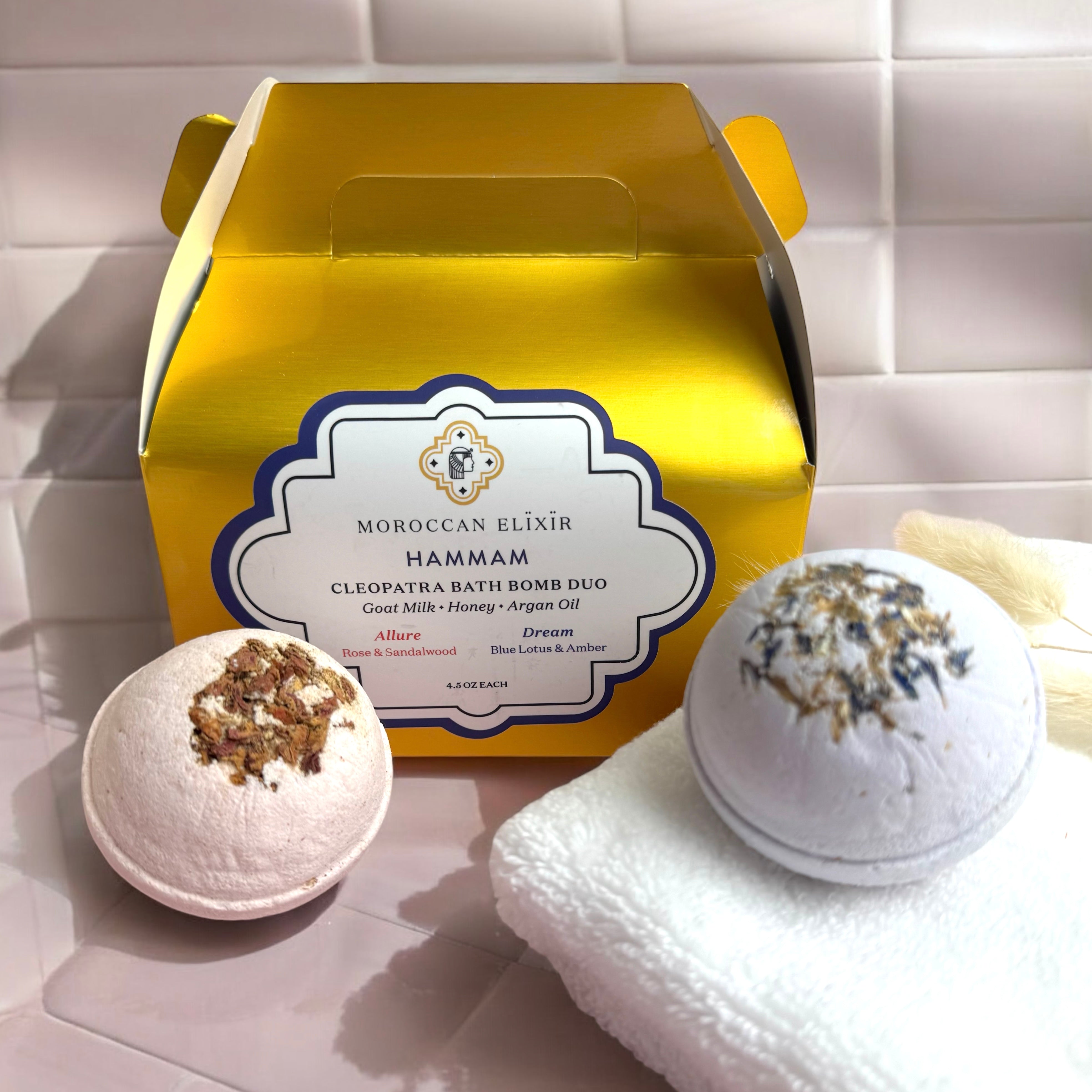  Cleopatra Bath Bomb Set: Goat Milk + Honey + Argan、mySite、elrpsem3k