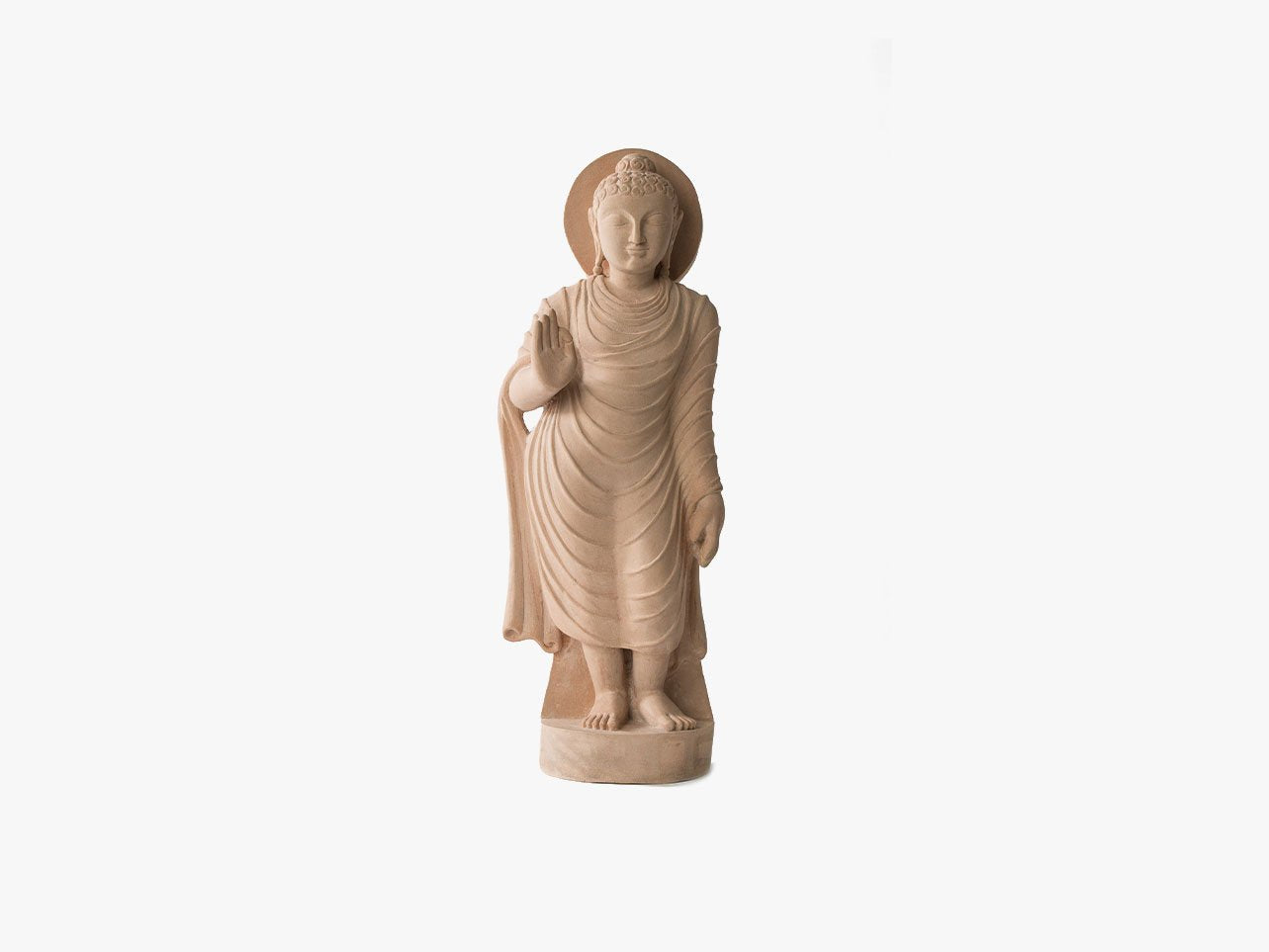 Standing Buddha - Sandstone (Medium, 47cm)、mySite、topwebapps