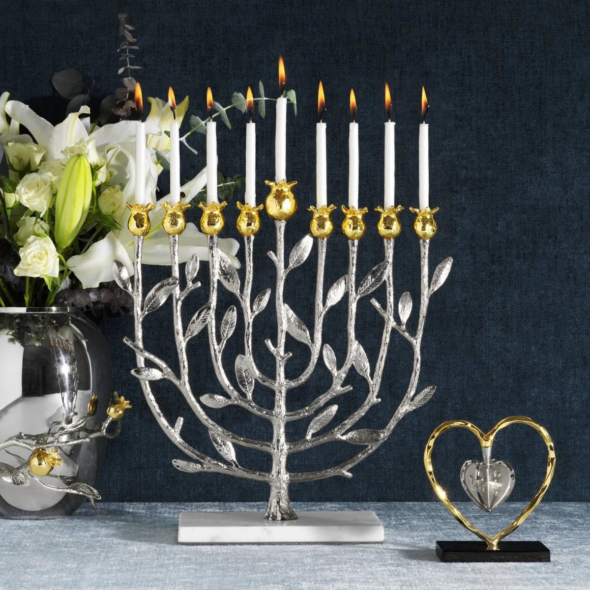  Pomegranate Menorah Silver/Gold、mySite、elrpsem3k