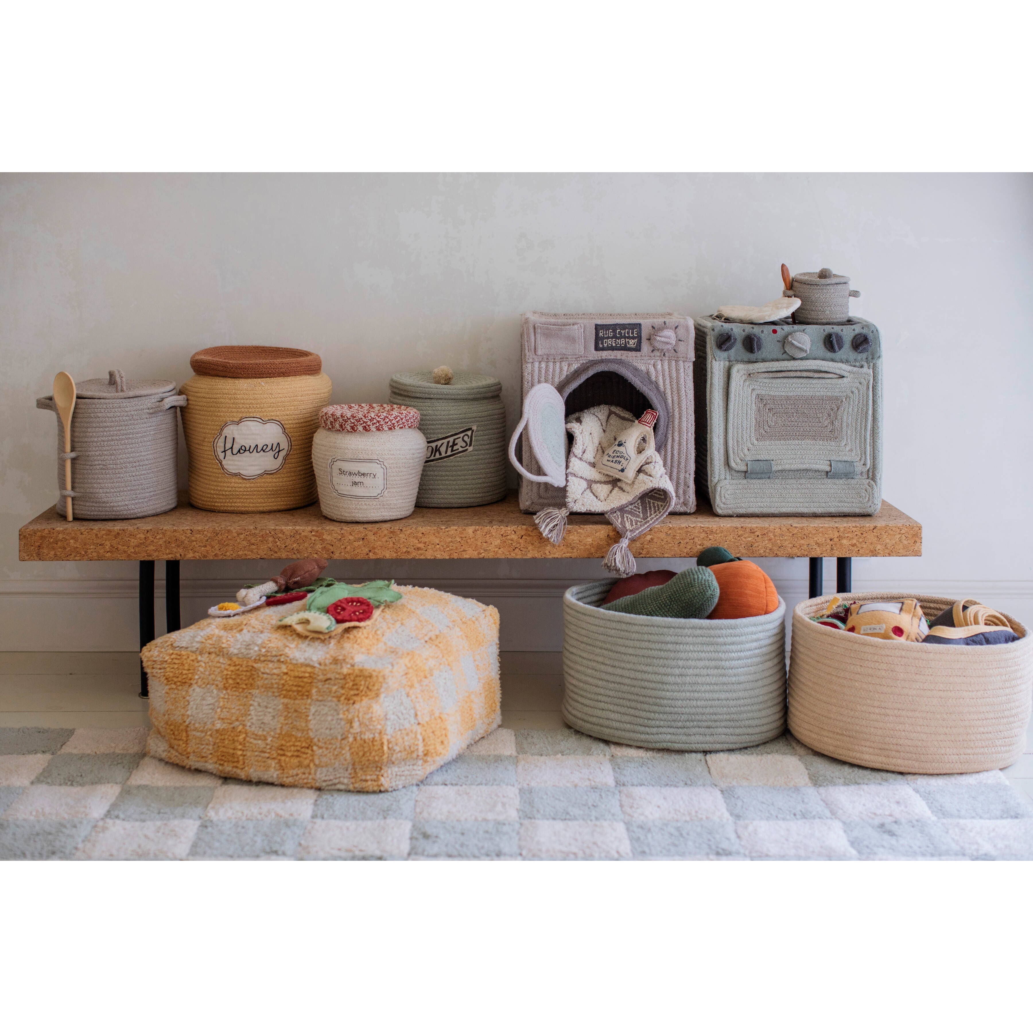 Little Chefs Vichy Honey Pouf、mySite、gigharbornorthrealestate