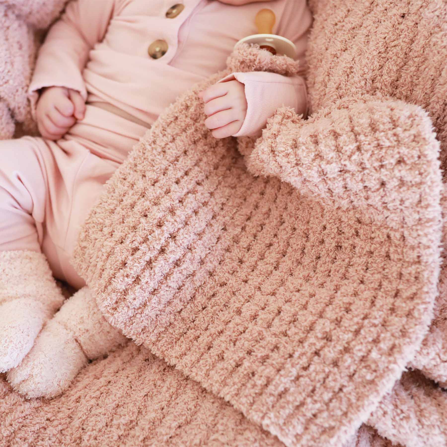  CuddleLane™ Luxe Waffle Lovey | Wild Rose、mySite、layawaytickets