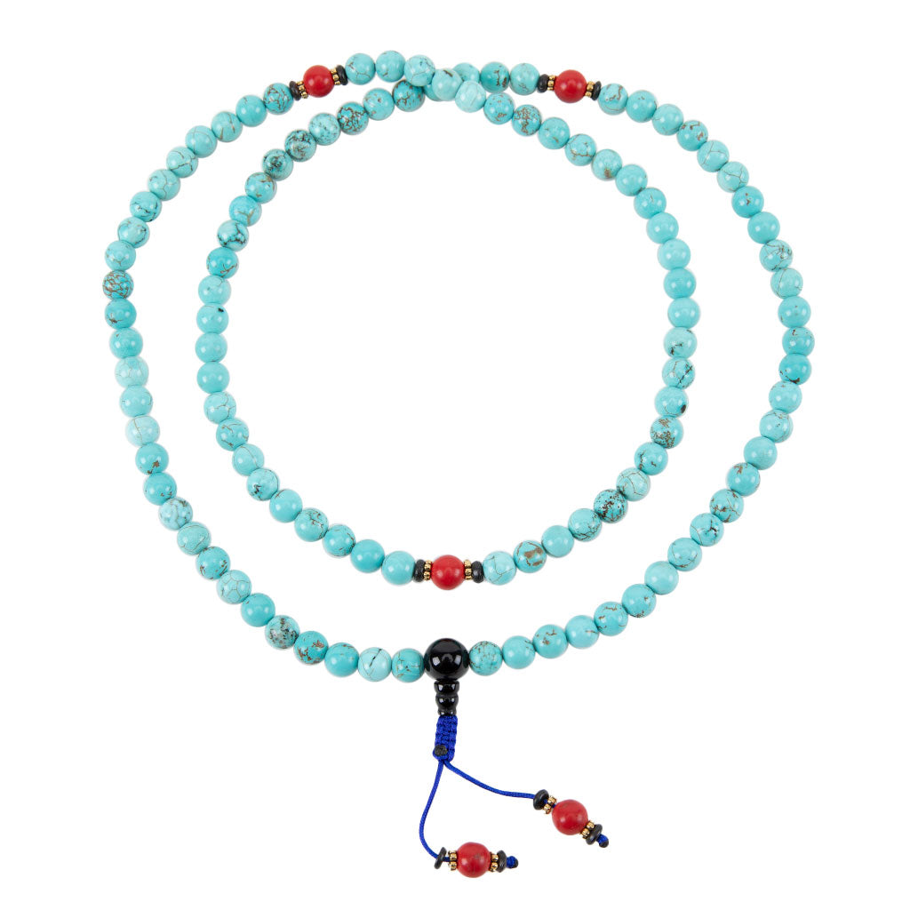 Coral & Turquoise Mala Necklace、mySite、topwebapps