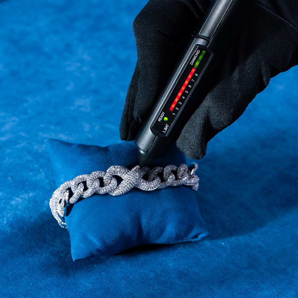 20MM Moissanite Infinity Link Bracelet 14K Gold、mySite、hinf8tx79