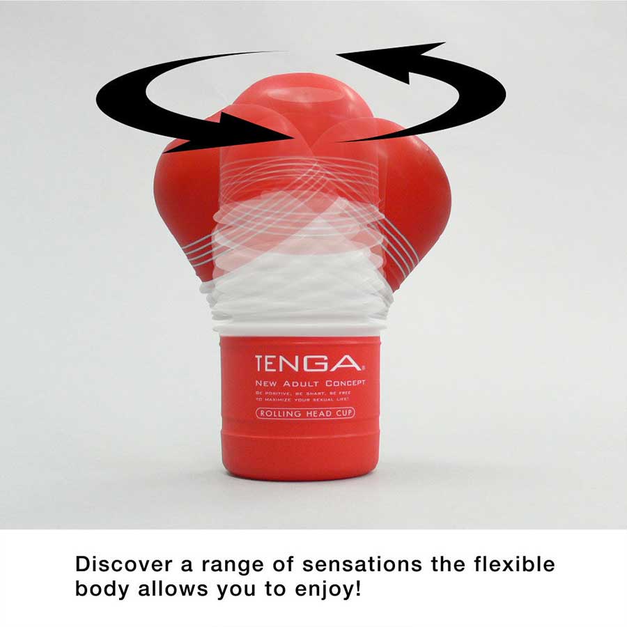 Tenga Rolling Head Disposable Vacuum Cup Red、mySite、bottomscart
