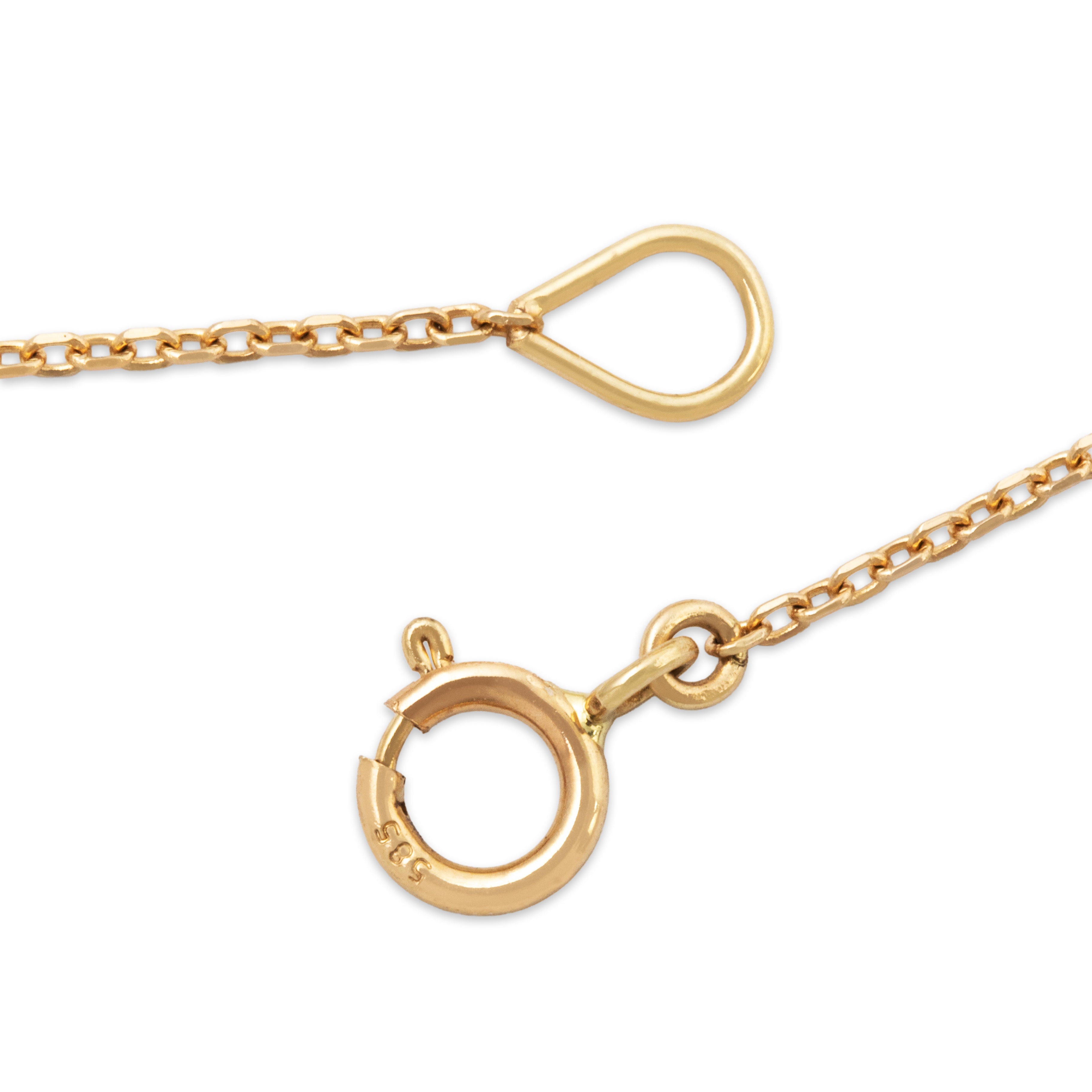 Antique 14k Yellow Gold 3.2cttw Cat's Eye Moonstone Old Mine Diamond Necklace 16、mySite、hinf8tx79