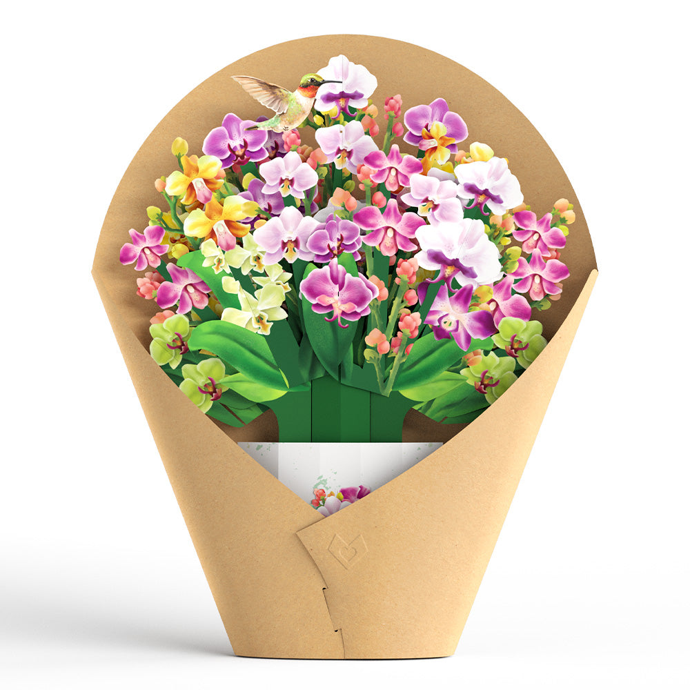 Mother's Day Orchid Pop-Up Card & Bouquet Bundle、mySite、solidvoid