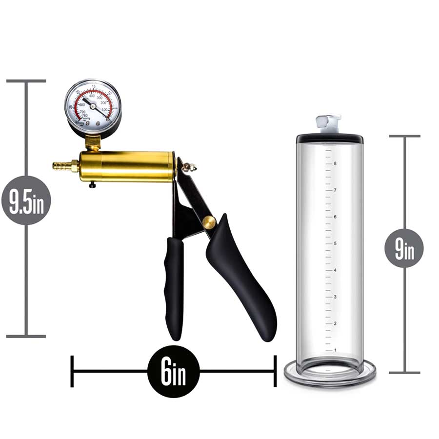 Endurance 9 Inch Penis Pump Erection Enhancement System + Silicone Precision Grip、mySite、bottomscart